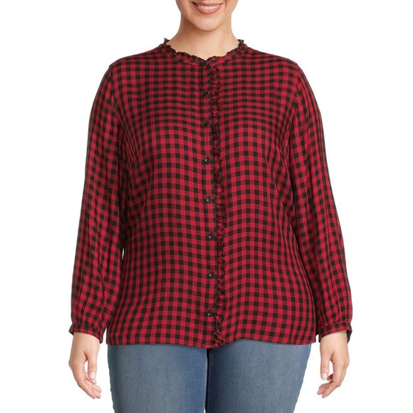 Buffalo Check Plaid Button Down Long Sleeve Shirt Sz 1X … - Picture 1 of 8